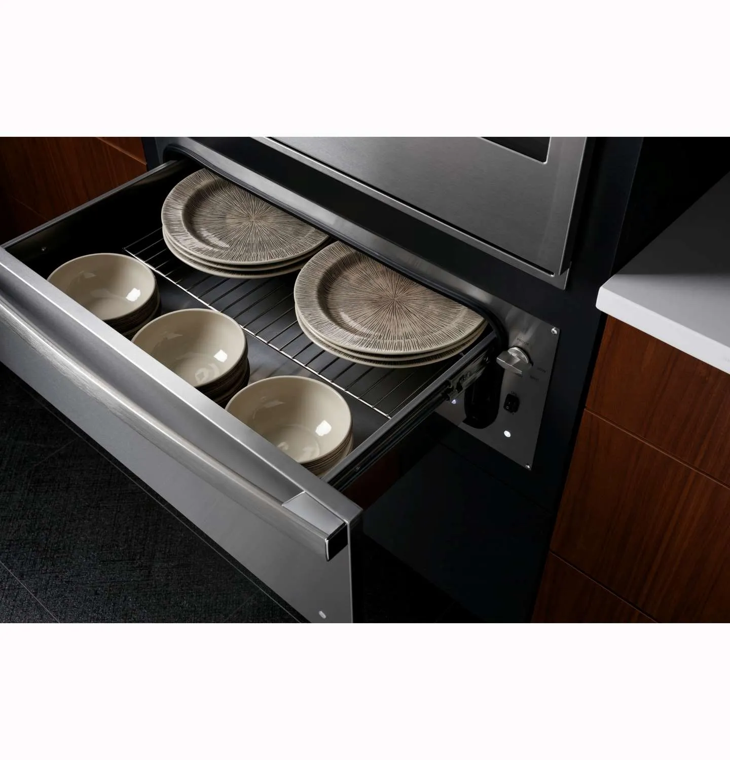 GE Profile 30in Stainless Steel Warming Drawer (1.9cu ft)- PTW9000SPSS