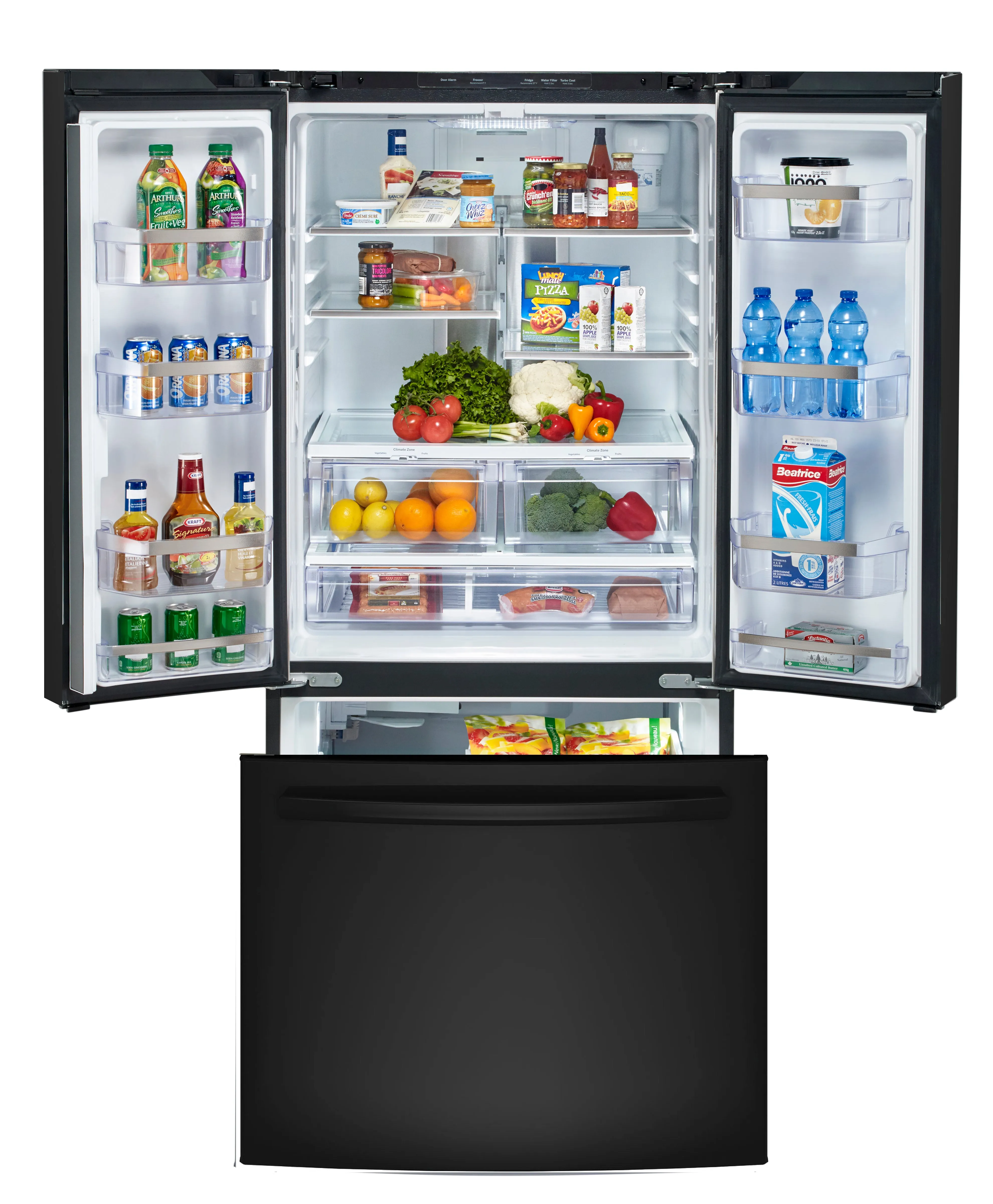 GE Profile Black French Door Refrigerator (24.8 Cu. Ft.) - PNE25NGLKBB