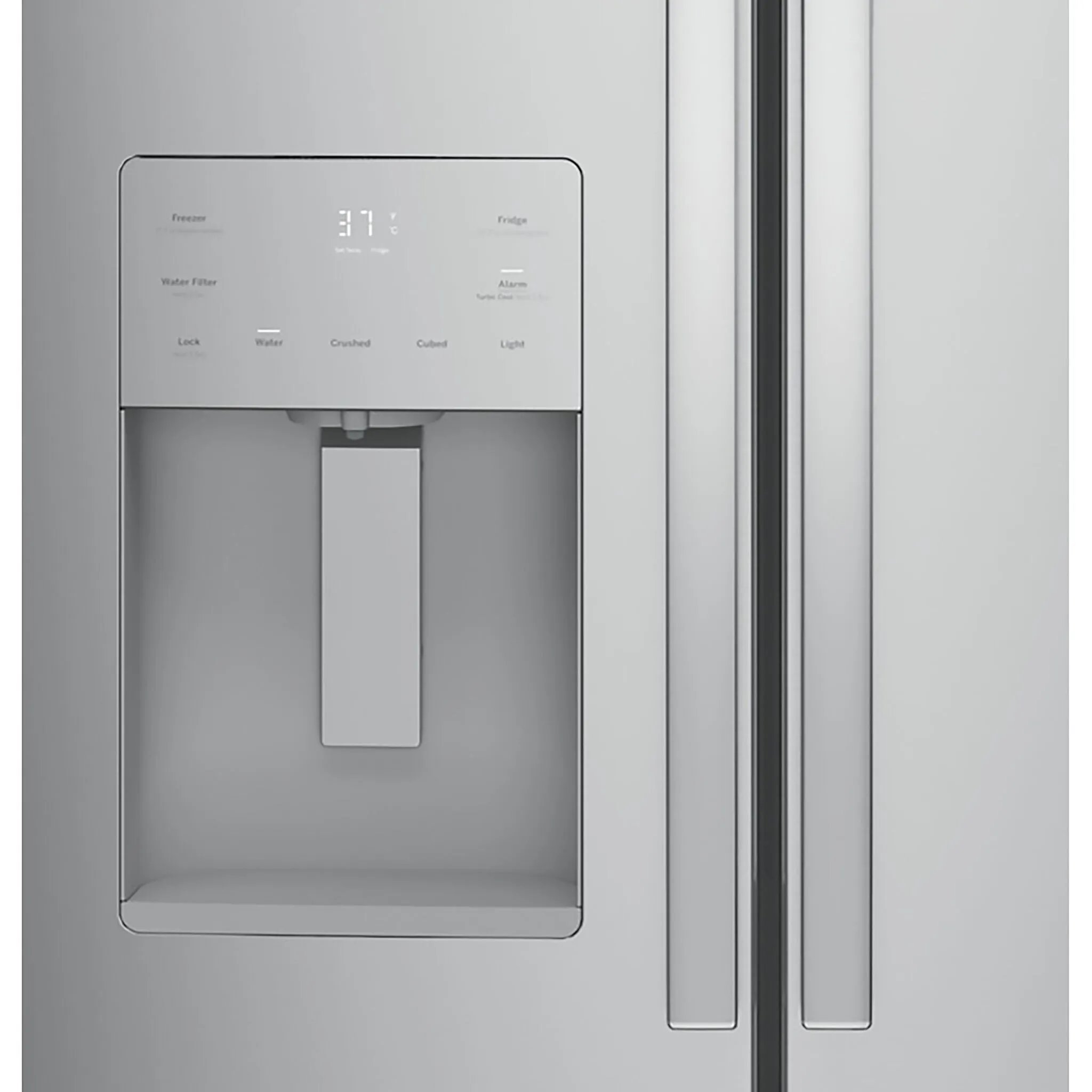 GE Profile Fingerprint Resistant Stainless Steel Bottom Mount French Door Refrigerator (24.8 cu.ft) - PFE24HYRCFS