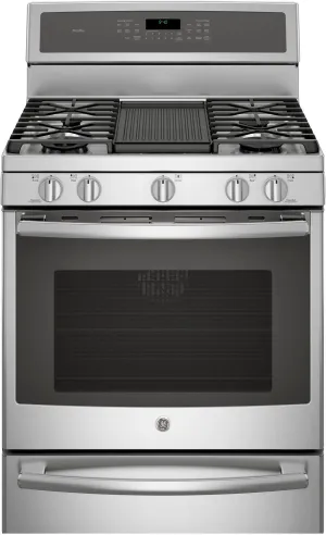 GE Profile Freestanding Gas Convection Range (5.6 Cu. Ft.) -  PCGB940ZEJSS