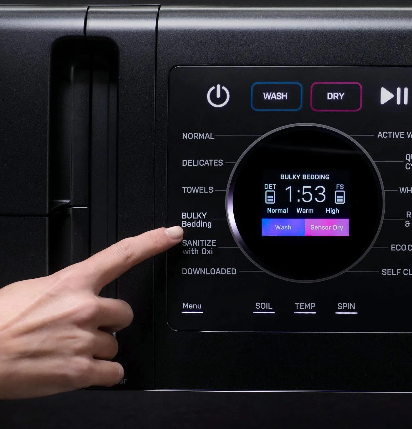 GE Profile Graphite 28" UltraFast All-in-One Washer/Dryer with Ventless Heat Pump (5.5 Cu.Ft.)- PFQ97HSPVDS
