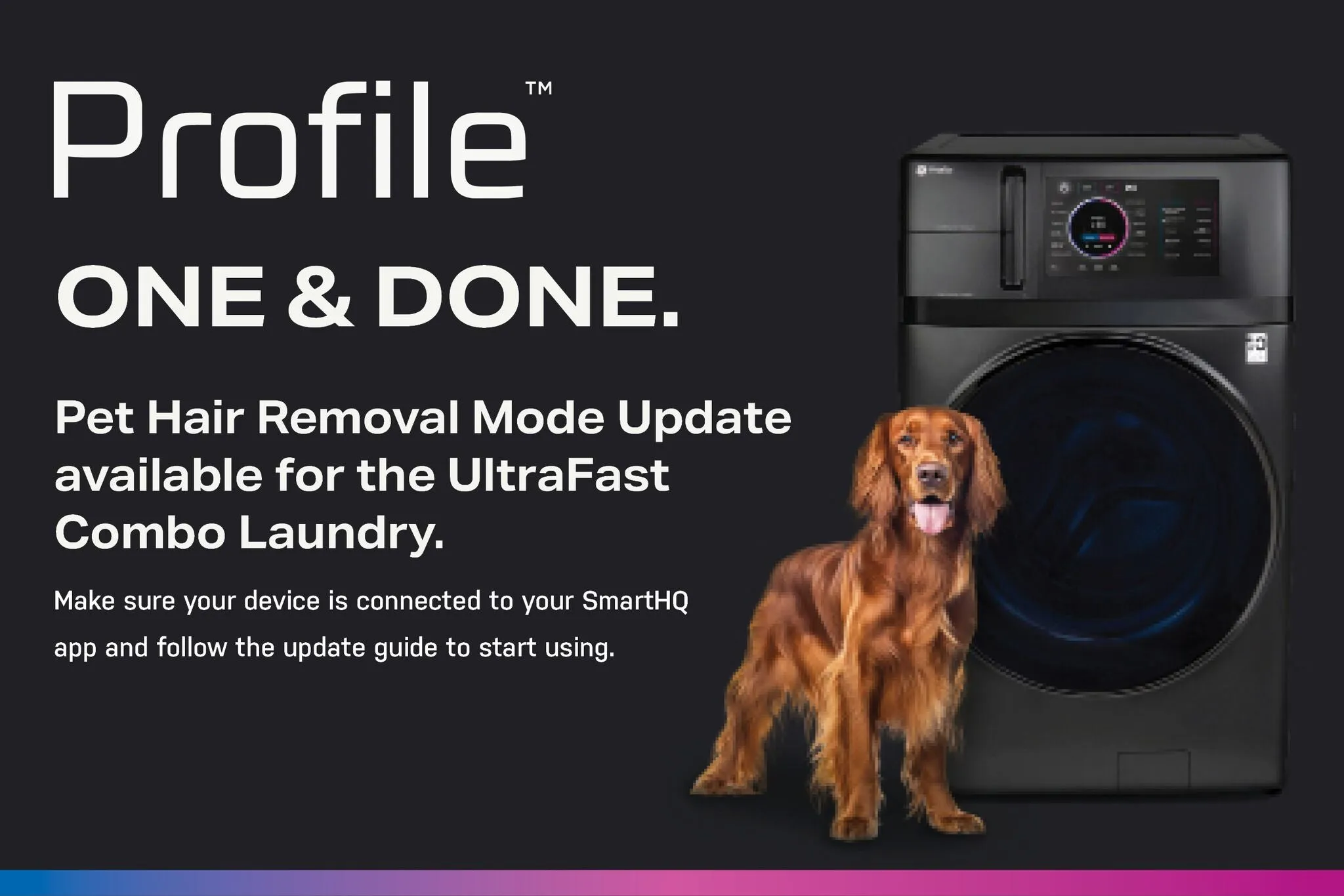 GE Profile Graphite 28" UltraFast All-in-One Washer/Dryer with Ventless Heat Pump (5.5 Cu.Ft.)- PFQ97HSPVDS