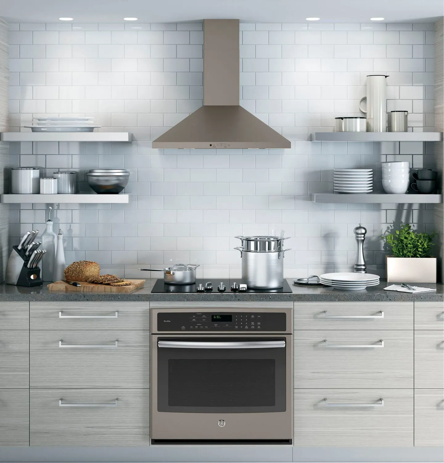 GE Slate 30" 350 CFM Wall-Mount Range Hood - JVW5301EJESC