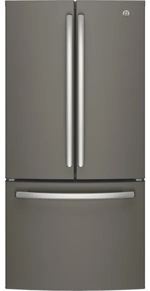 GE Slate Counter-Depth French Door Refrigerator (18.6 Cu. Ft.) - GWE19JMLES