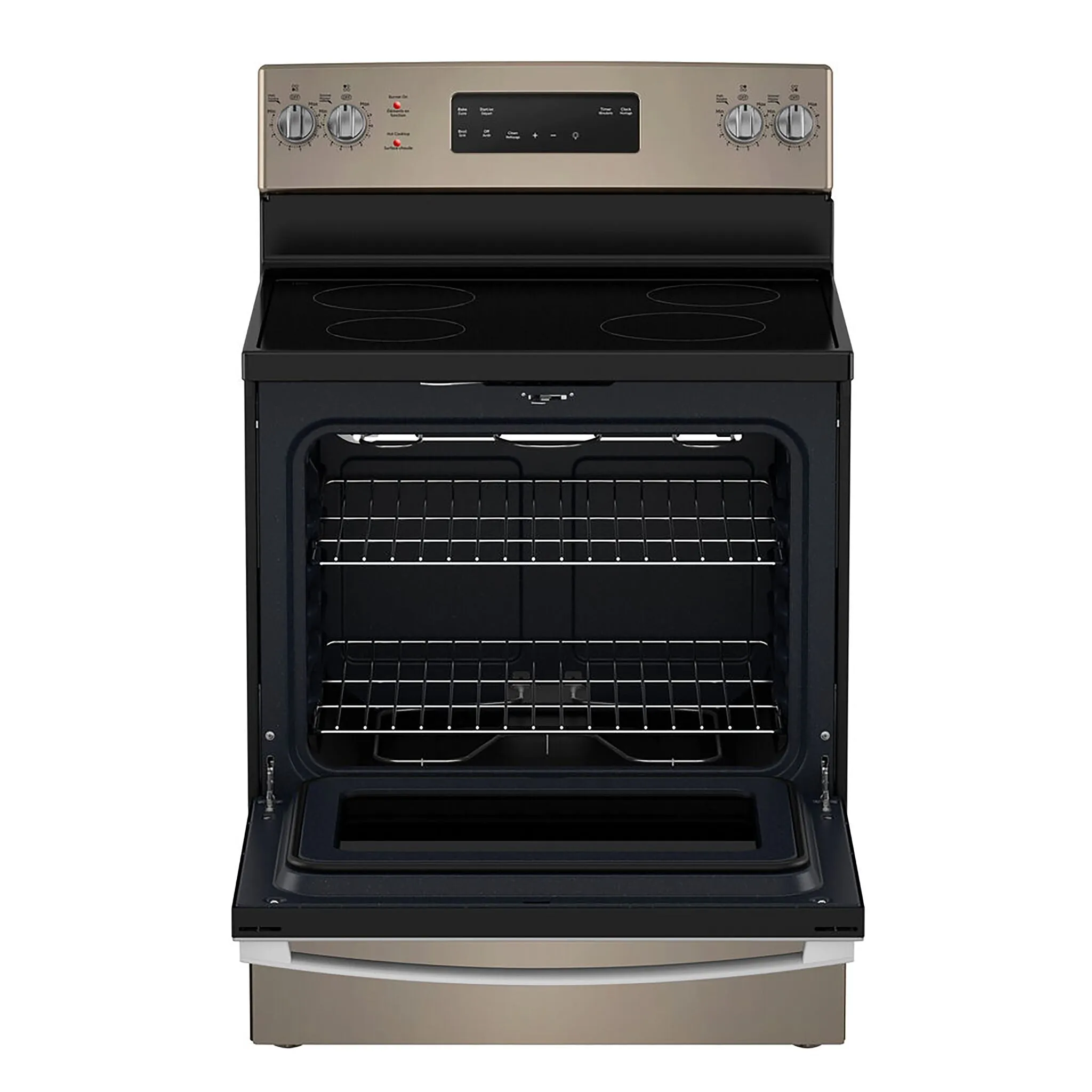 GE Slate Freestanding Electric Convection Range with No-Preheat Air Fry (5.0 Cu. Ft.) - JCB840ETES