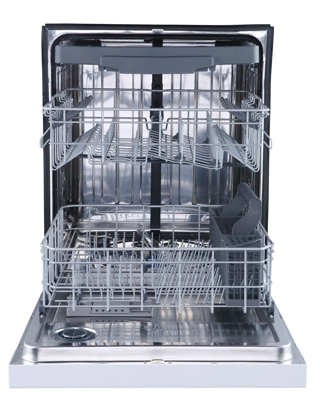GE White 24" Built-In Front Control Dishwasher - GBF655SGPWW