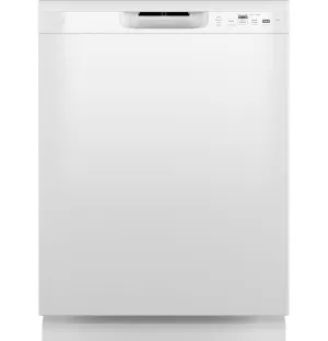 GE White 24" Built-In Front Control Dishwasher - GDF510PGRWW