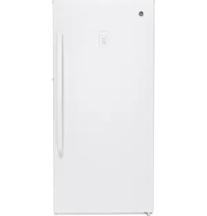 GE White Frost Free Upright Freezer (14.1 Cu. Ft.) - FUF14SMRWW