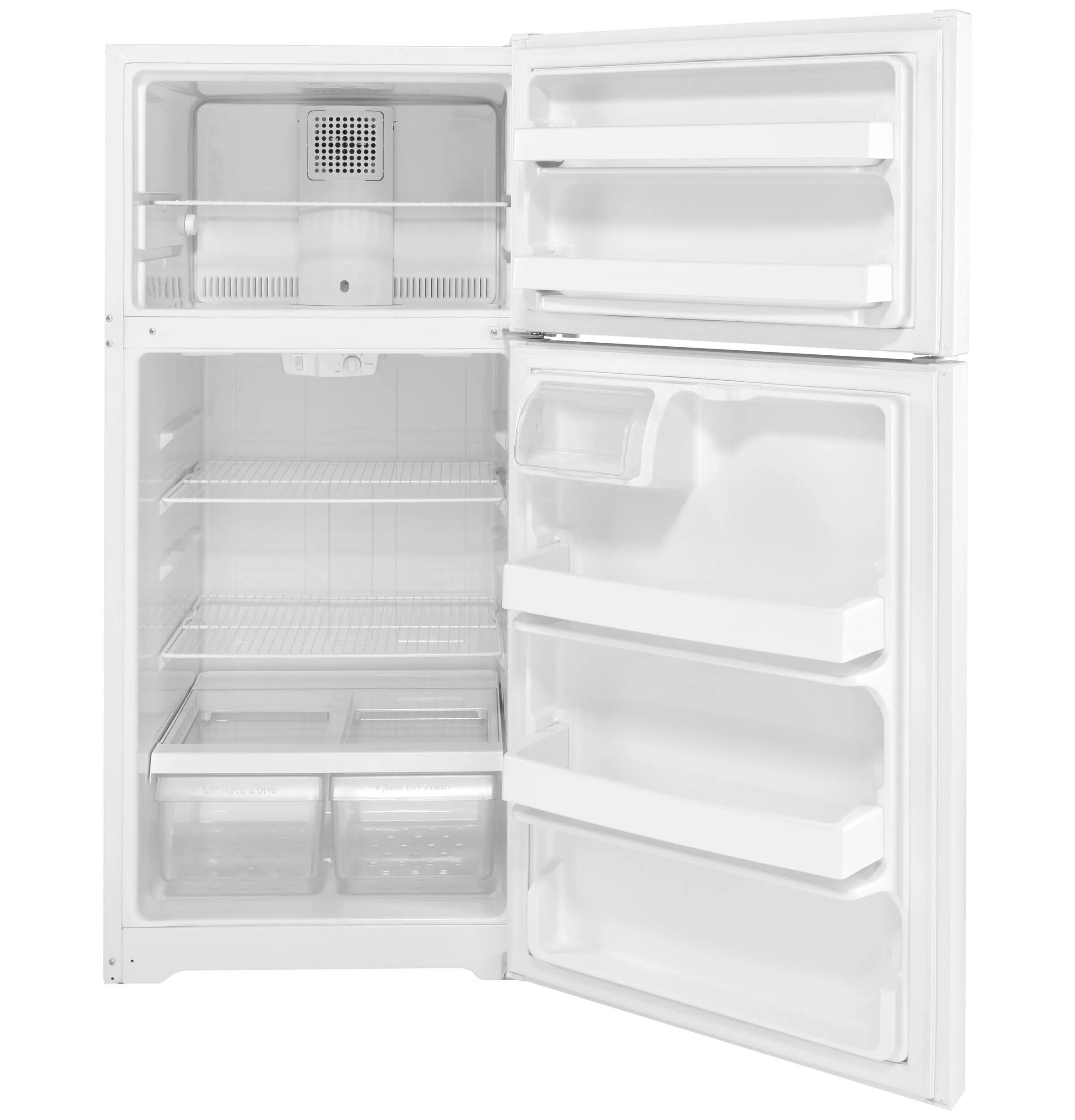 GE White Top Mount Refrigerator (15.6 Cu.Ft.) - GTE16DTNRWW