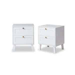 Genevieve Bedside Table Bundle Mocka