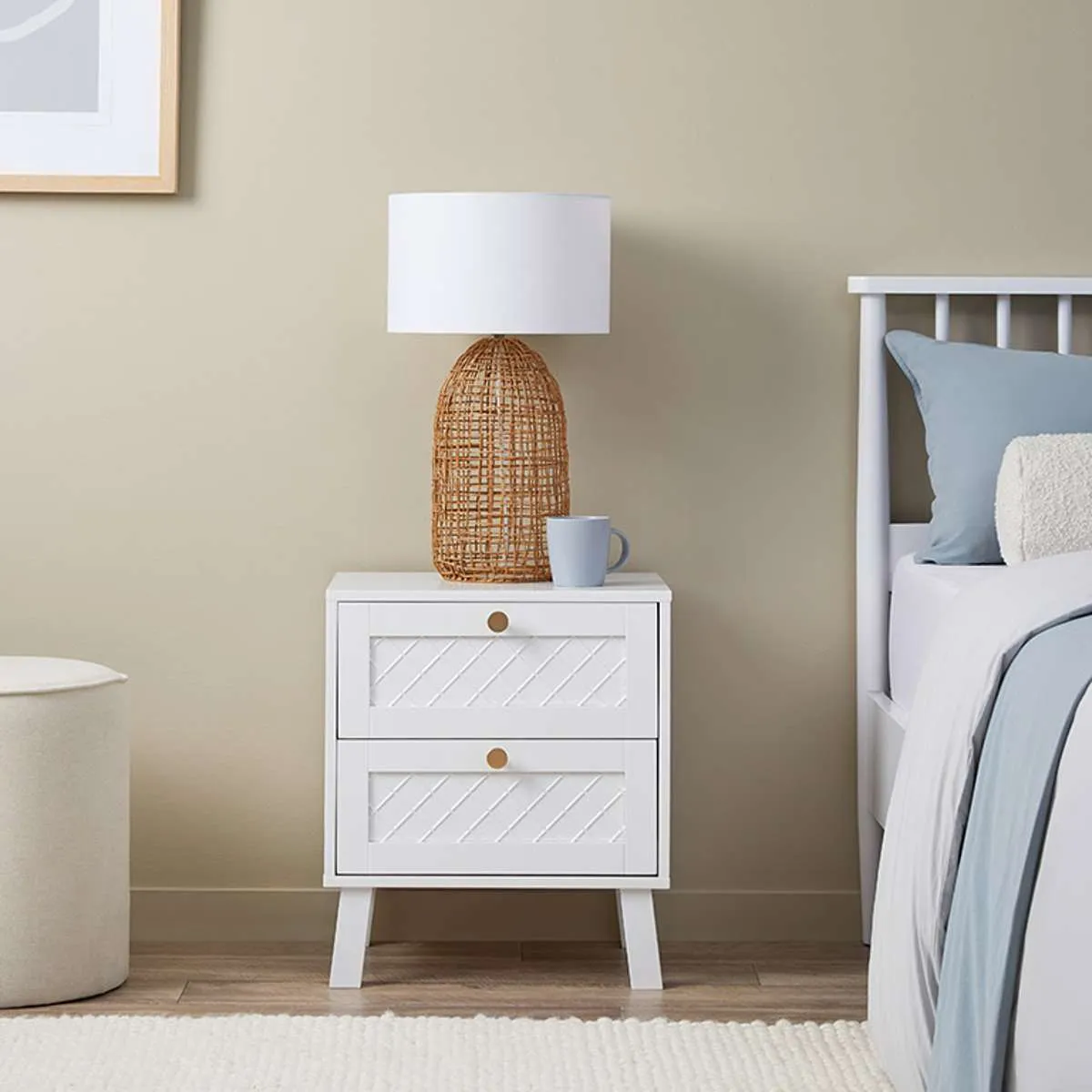 Genevieve Bedside Table Bundle Mocka