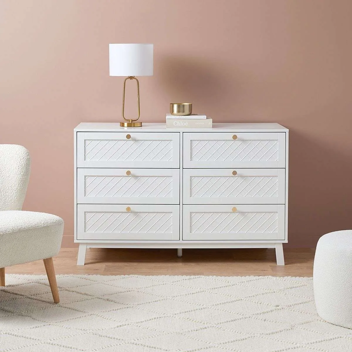Genevieve Six Drawer Bundle Mocka