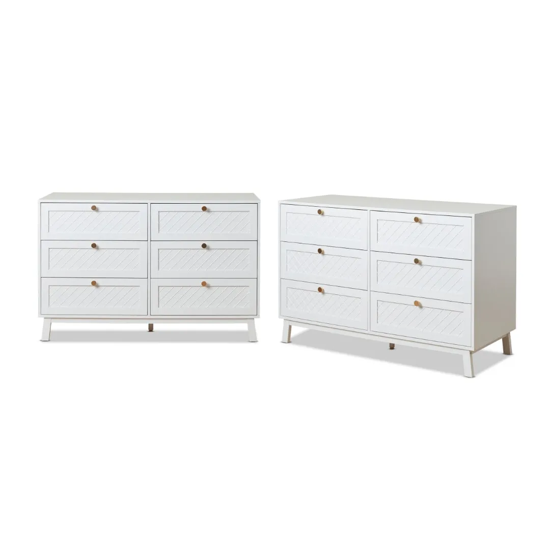 Genevieve Six Drawer Bundle Mocka