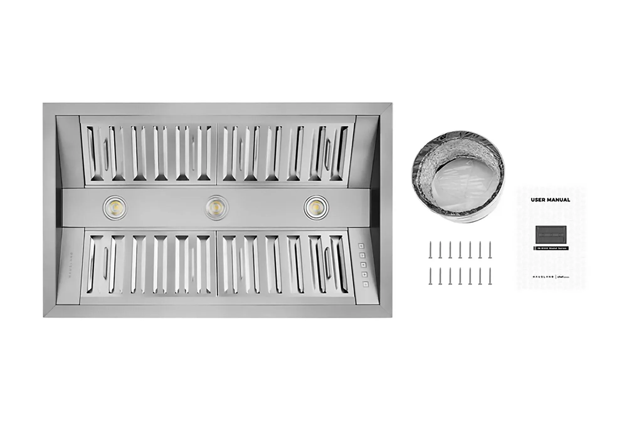Hauslane Stainless Steel 34" 800 CFM Range Hood Insert - IN-R300SS-34