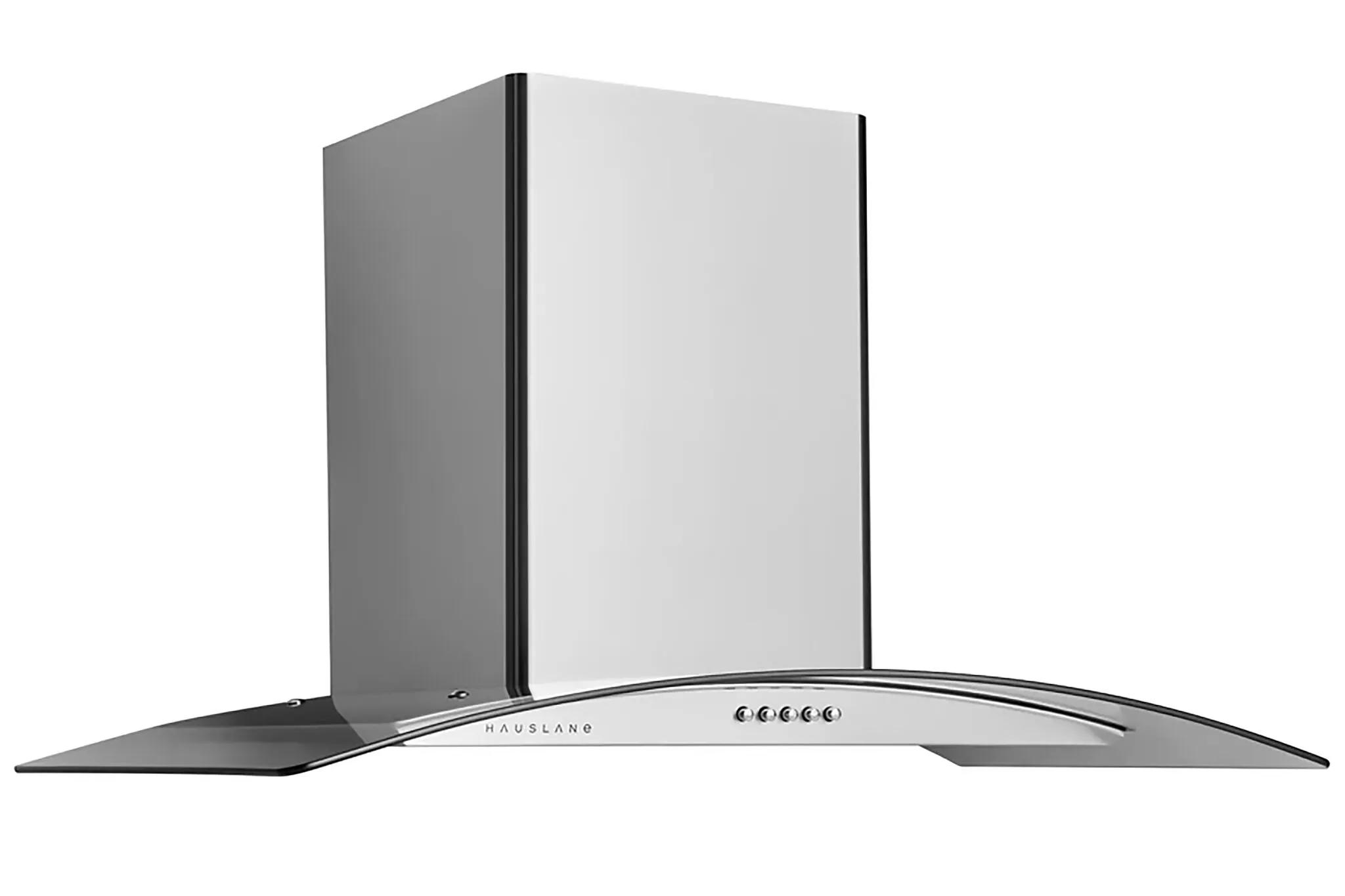 Hauslane Stainless Steel 36" 750 CFM Glass Wall Mount Range Hood - WM-600SS-36