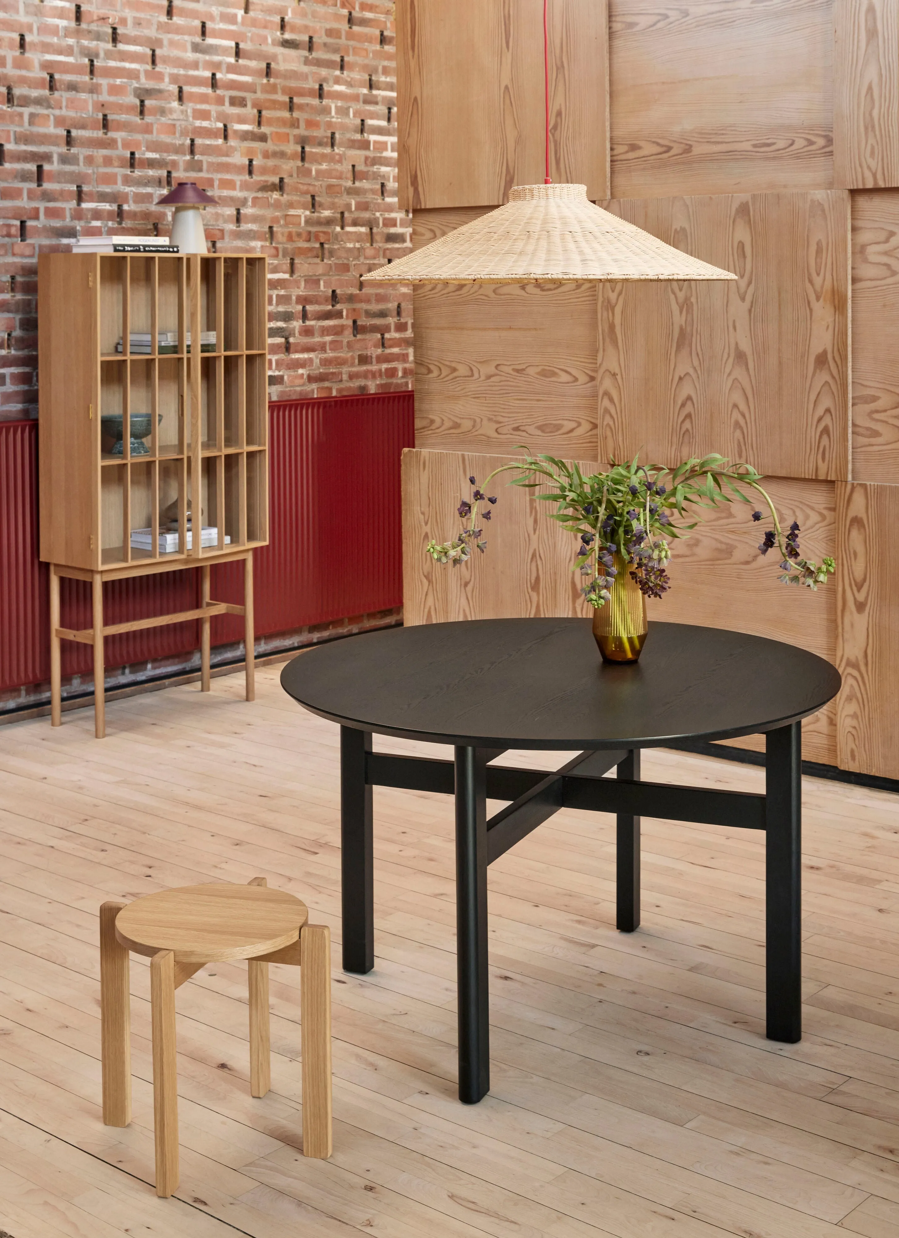 Hbsch Shoji Cabinet Tall Natural