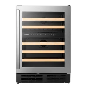 Hisense Stainless Steel Smart 46-Bottle Dual Zone Wine Cooler (4.9 cu.ft.) - HWD046N6SS