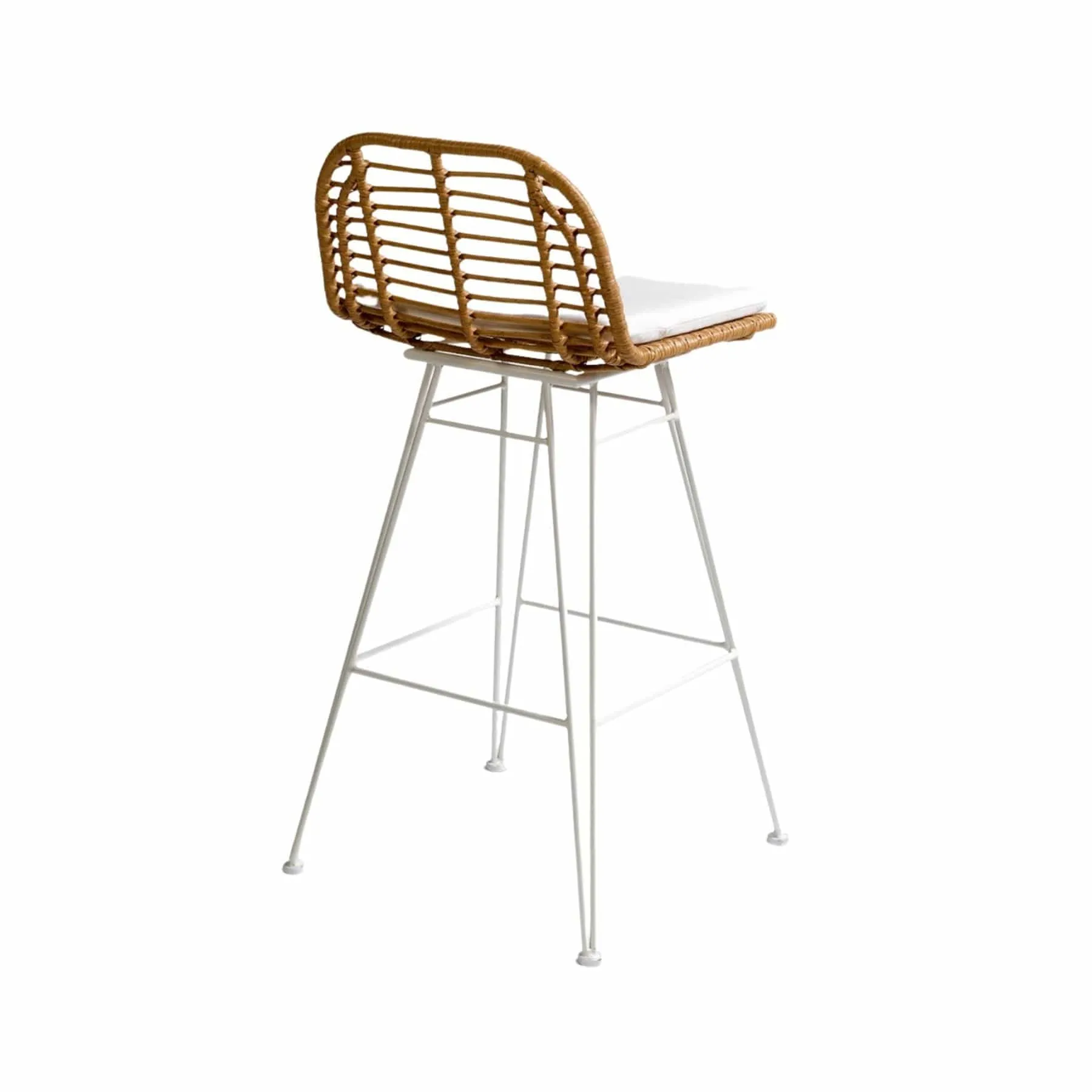 Jaipur Bar Stool | White Zoco Home