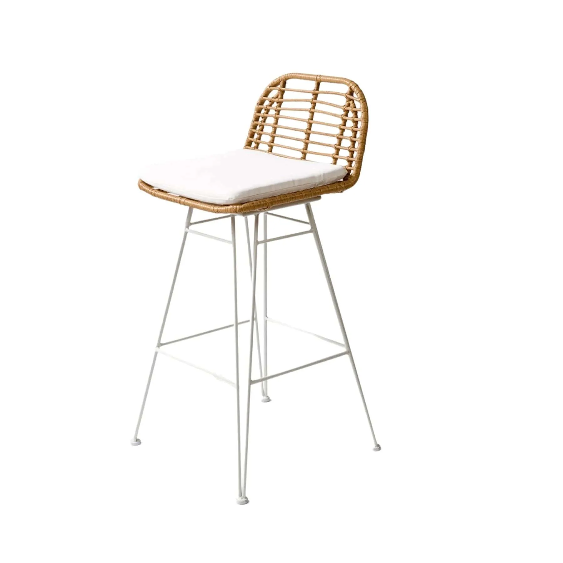 Jaipur Bar Stool | White Zoco Home