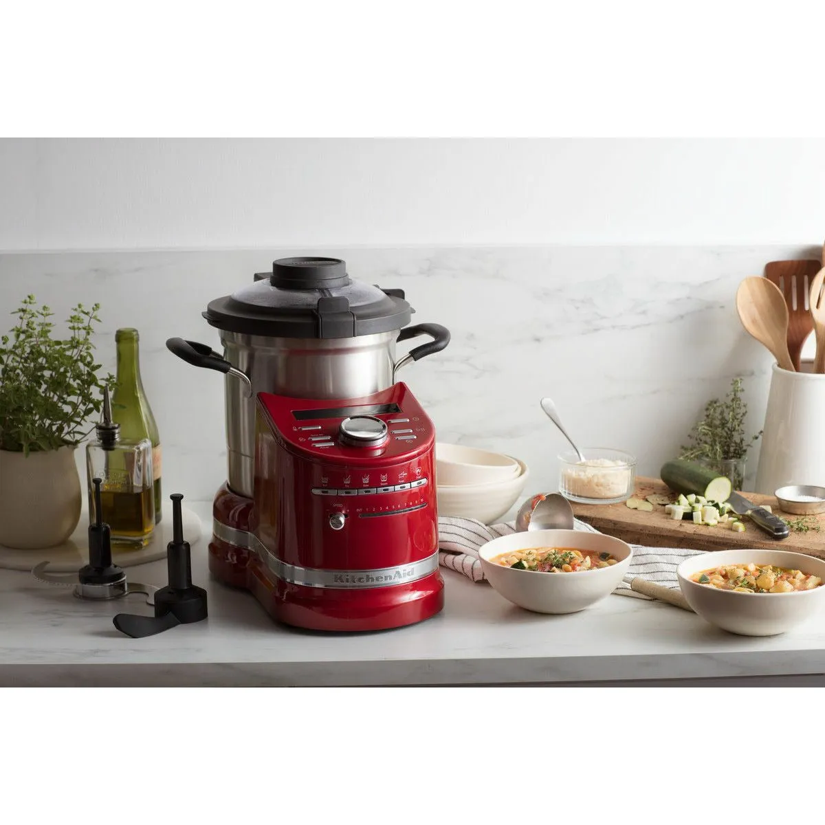 Kitchen Aid 5 Kcf0104 Artisan Cook Processor, Love Apple Red