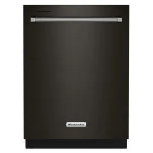 KitchenAid® 24" Black Stainless Dishwasher with Towel Bar Handle - KDTM404KBS