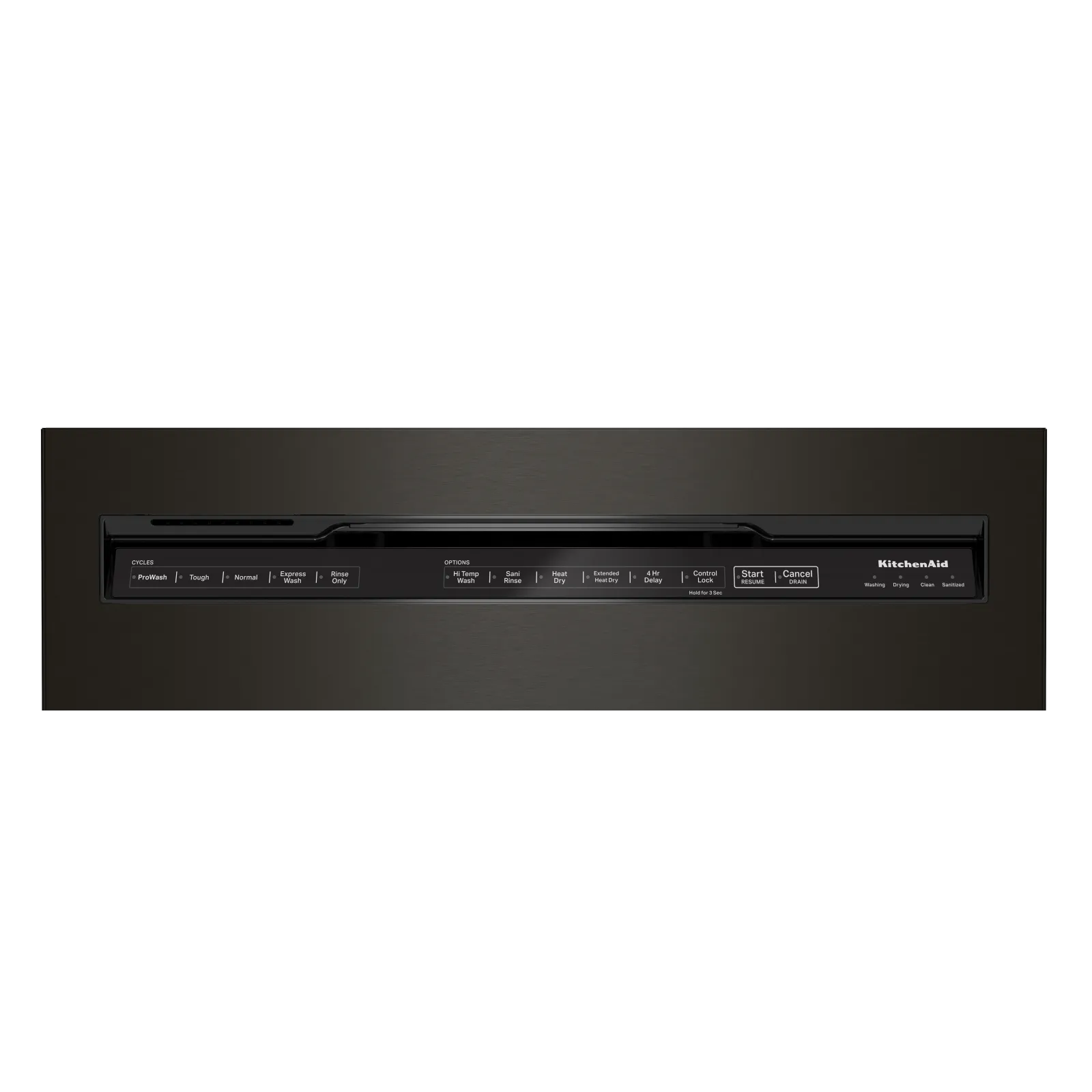 KitchenAid 24" Black Stainless with PrintShield™ Finish Dishwasher (39 dBA) - KDFE204KBS