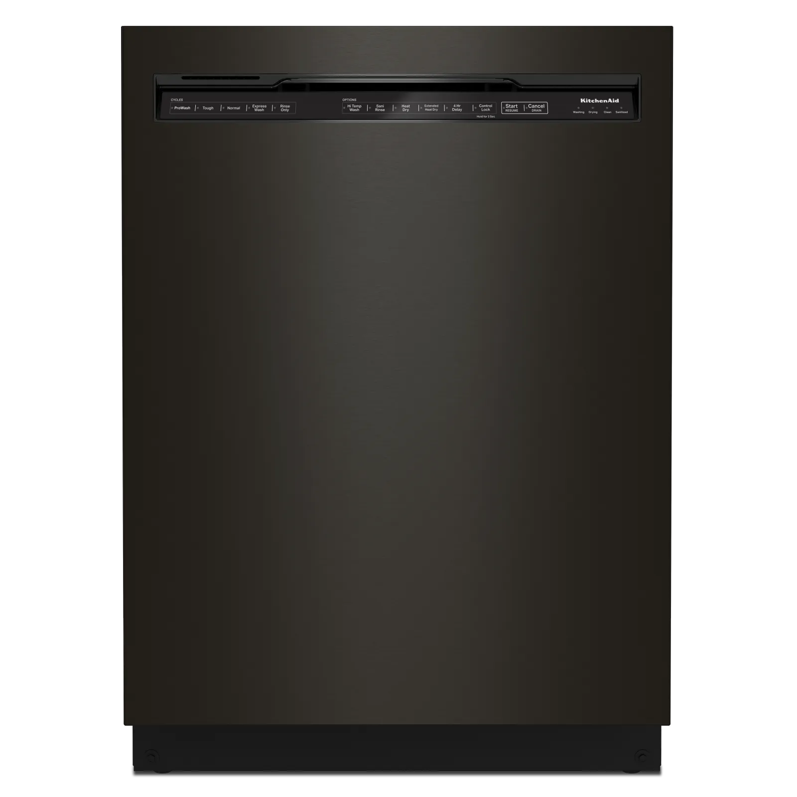 KitchenAid 24" Black Stainless with PrintShield™ Finish Dishwasher (39 dBA) - KDFE204KBS