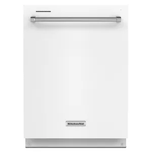KitchenAid 24" White Dishwasher with Third Rack (39 dBA) - KDTE204KWH