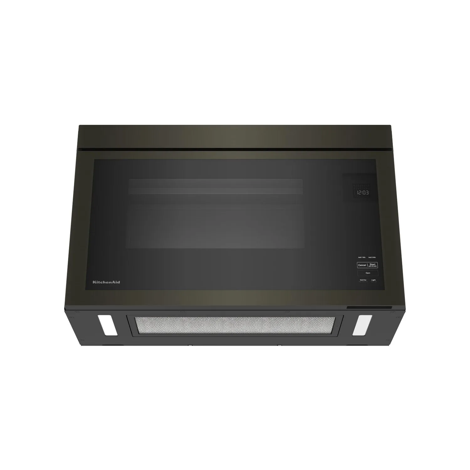 KitchenAid Black Stainless Over-the-Range Microwave (1.10 Cu Ft) - YKMMF330PBS