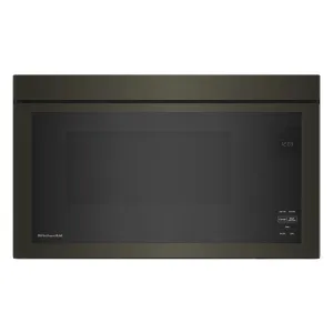 KitchenAid Black Stainless Over-the-Range Microwave (1.10 Cu Ft) - YKMMF330PBS