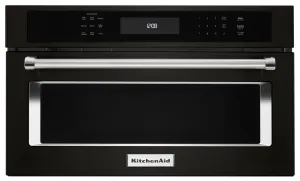 KitchenAid Black Stainless Steel Built-In Microwave (1.4 Cu. Ft.) - KMBP107EBS