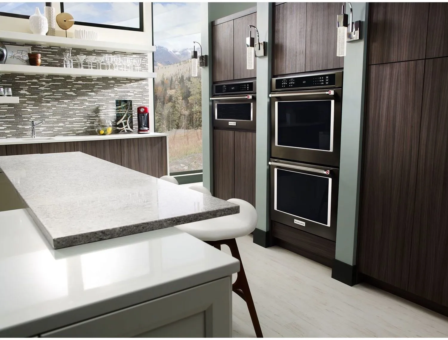 KitchenAid Black Stainless Steel Built-In Microwave Oven (1.4 Cu. Ft.) - KMBP100EBS