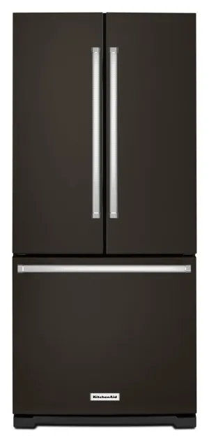 KitchenAid  Black Stainless Steel French Door Refrigerator (19.68 Cu. Ft.) - KRFF300EBS