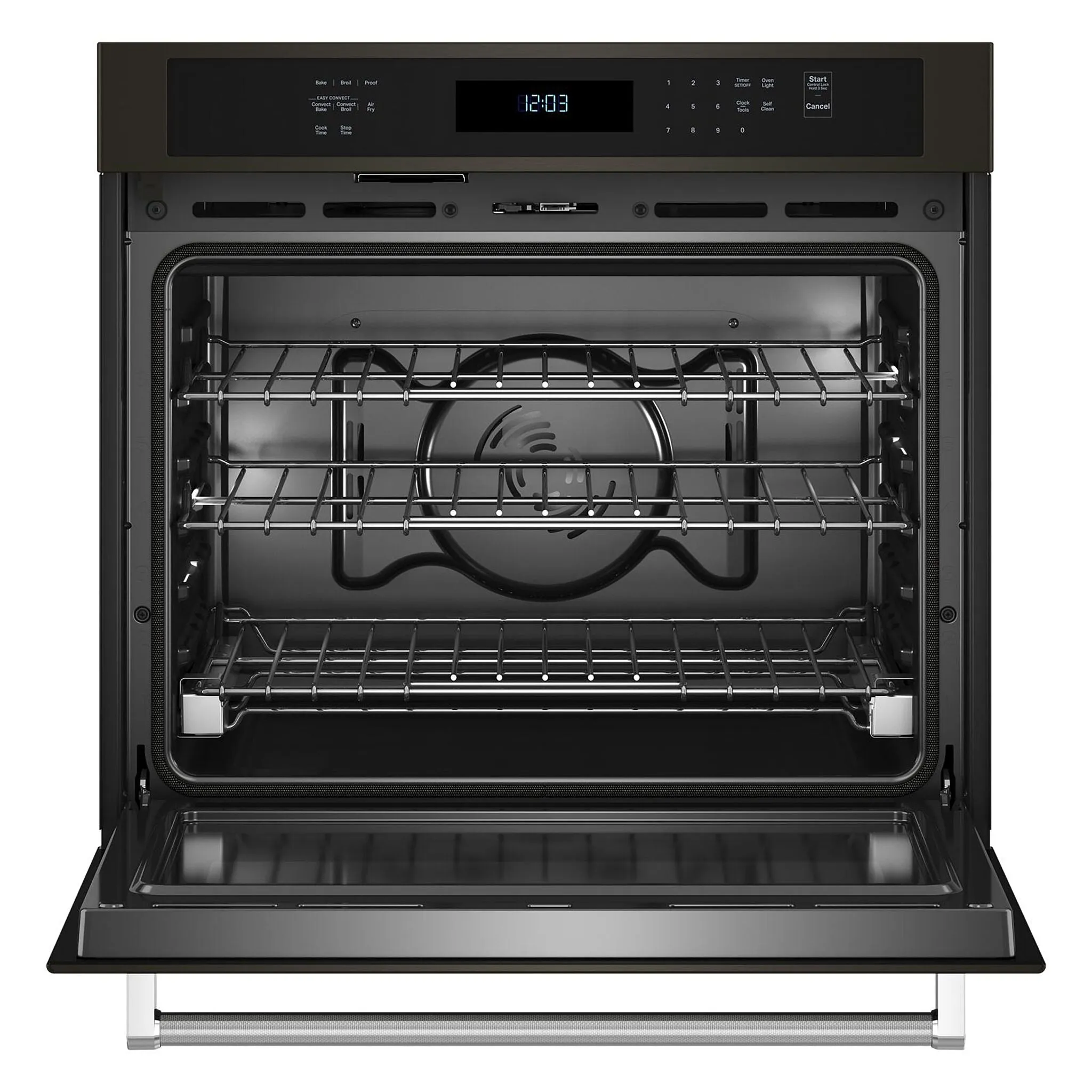 KitchenAid Black Stainless Steel with PrintShield™ Finish 30" Wall Oven (5.00 Cu Ft) - KOES530PBS