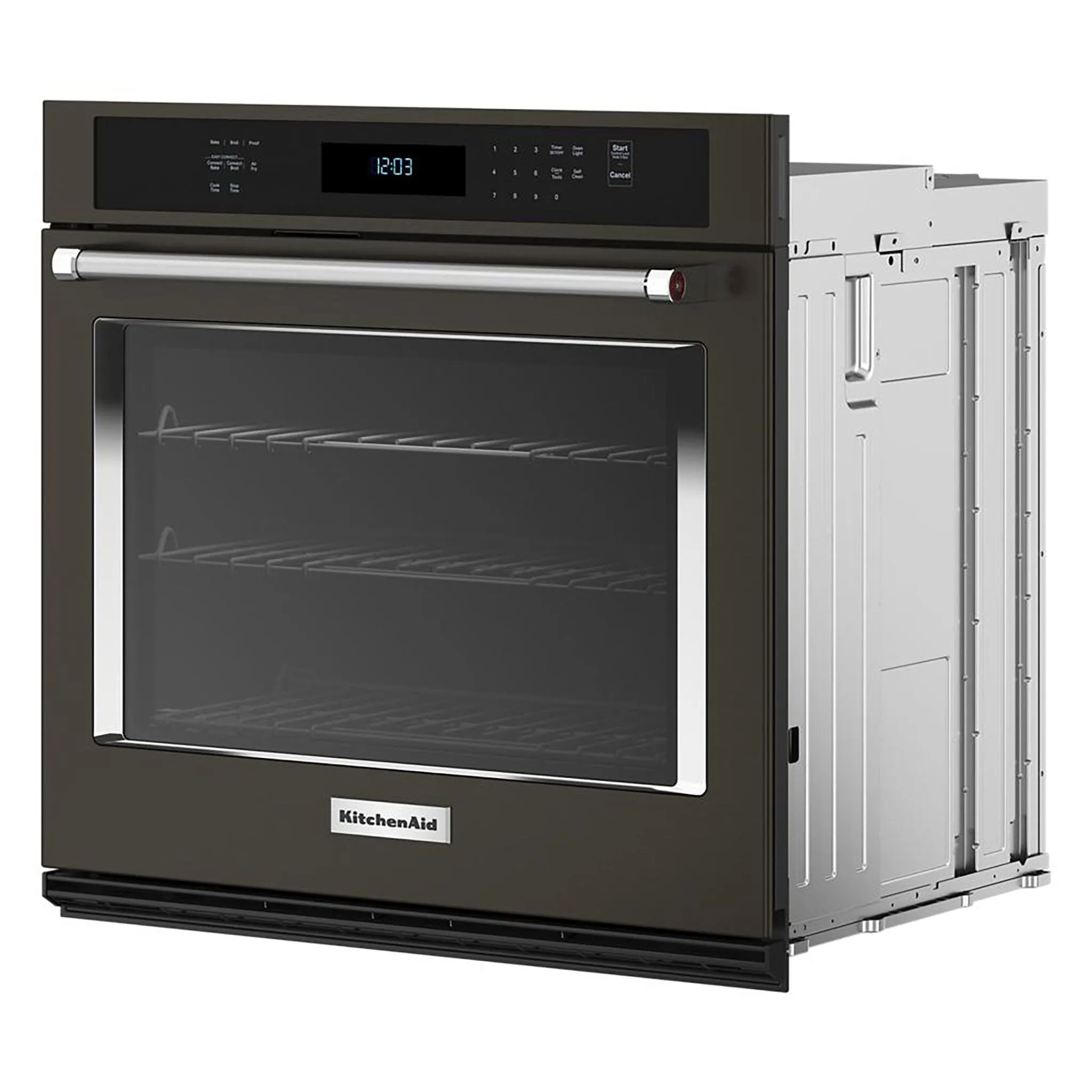 KitchenAid Black Stainless Steel with PrintShield™ Finish 30" Wall Oven (5.00 Cu Ft) - KOES530PBS