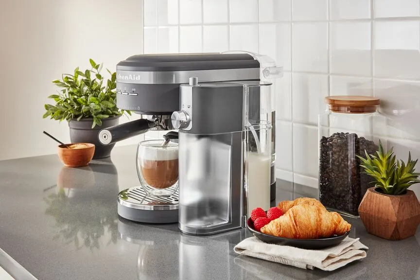 KitchenAid® Charcoal Grey Semi-Automatic Espresso Machine - KES6403DG