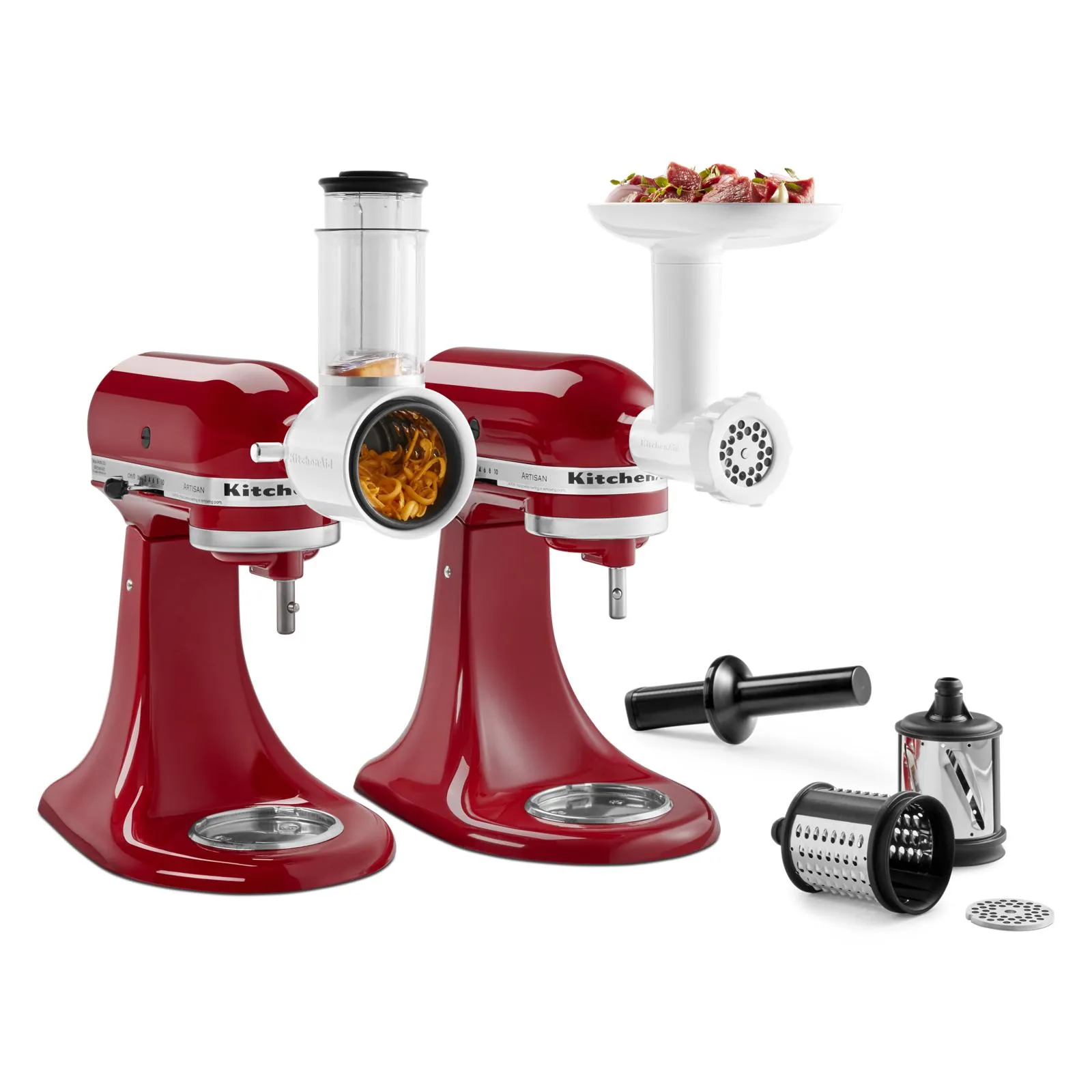 KitchenAid Food Grinder   Fresh Prep Slicer/Shredder Attachment Bundle - KSM2VSGA