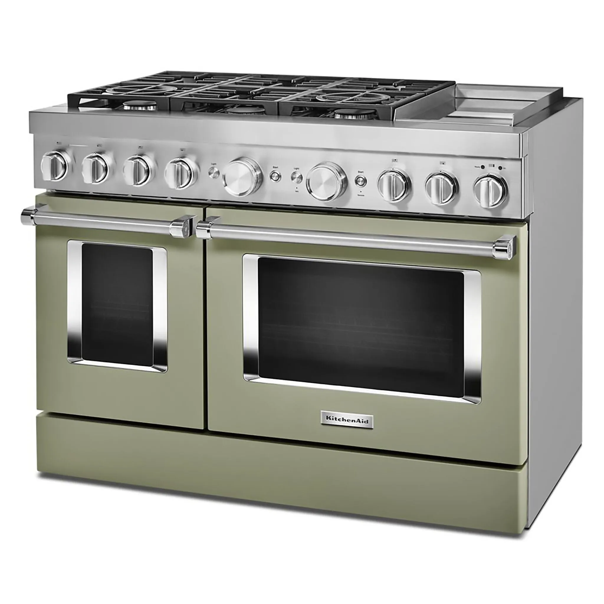 KitchenAid Matte Avocado Smart Dual Fuel Freestanding Range (6.3 Cu. Ft.) - KFDC558JAV