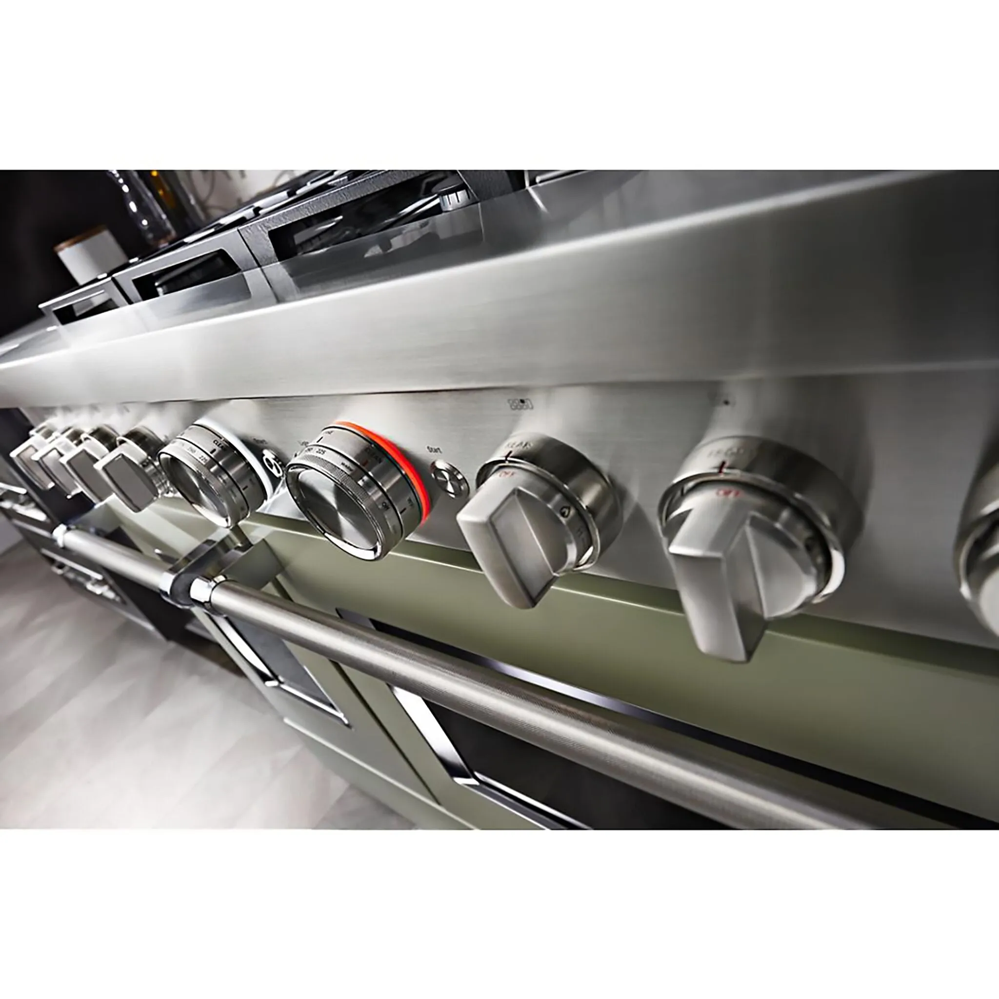 KitchenAid Matte Avocado Smart Dual Fuel Freestanding Range (6.3 Cu. Ft.) - KFDC558JAV