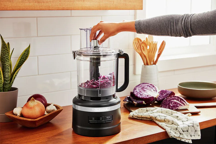 KitchenAid® Matte Black 13-Cup Food Processor with Dicing Kit - KFP1319BM