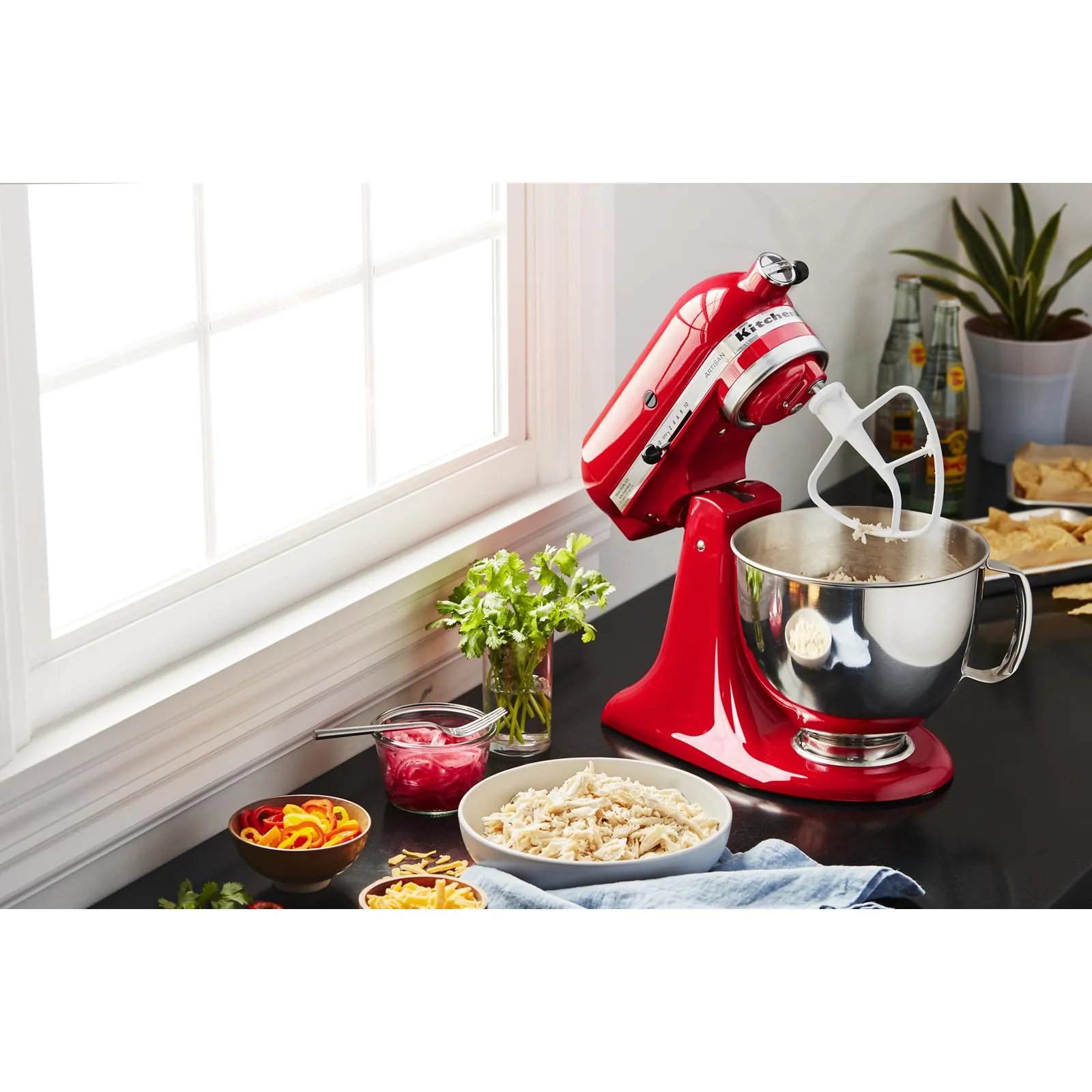 KitchenAid Passion Red Artisan® Series 5 Quart Tilt-Head Stand Mixer - KSM150PSPA