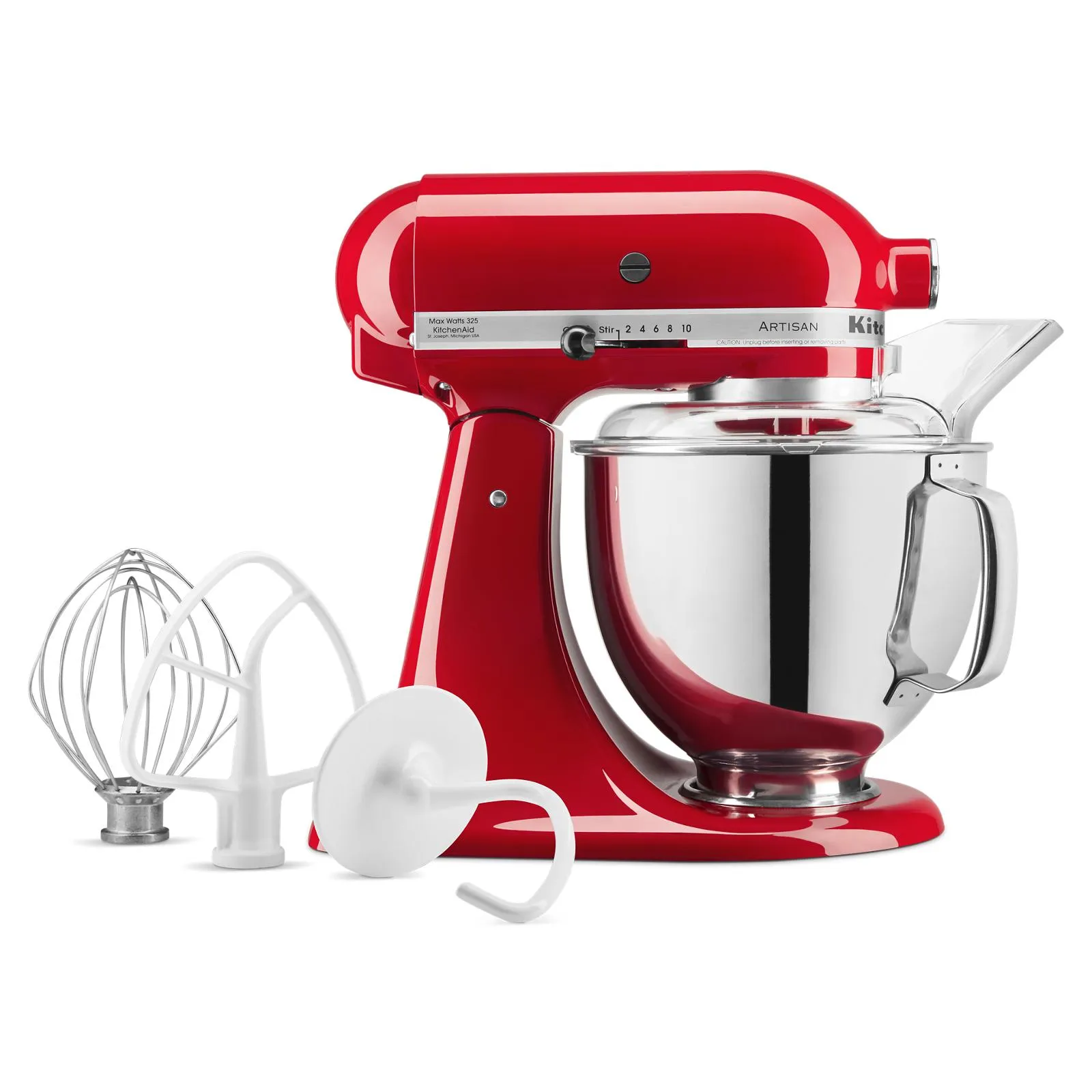 KitchenAid Passion Red Artisan® Series 5 Quart Tilt-Head Stand Mixer - KSM150PSPA
