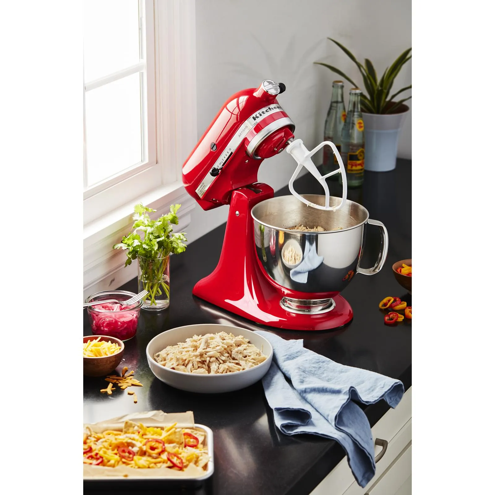 KitchenAid Passion Red Artisan® Series 5 Quart Tilt-Head Stand Mixer - KSM150PSPA