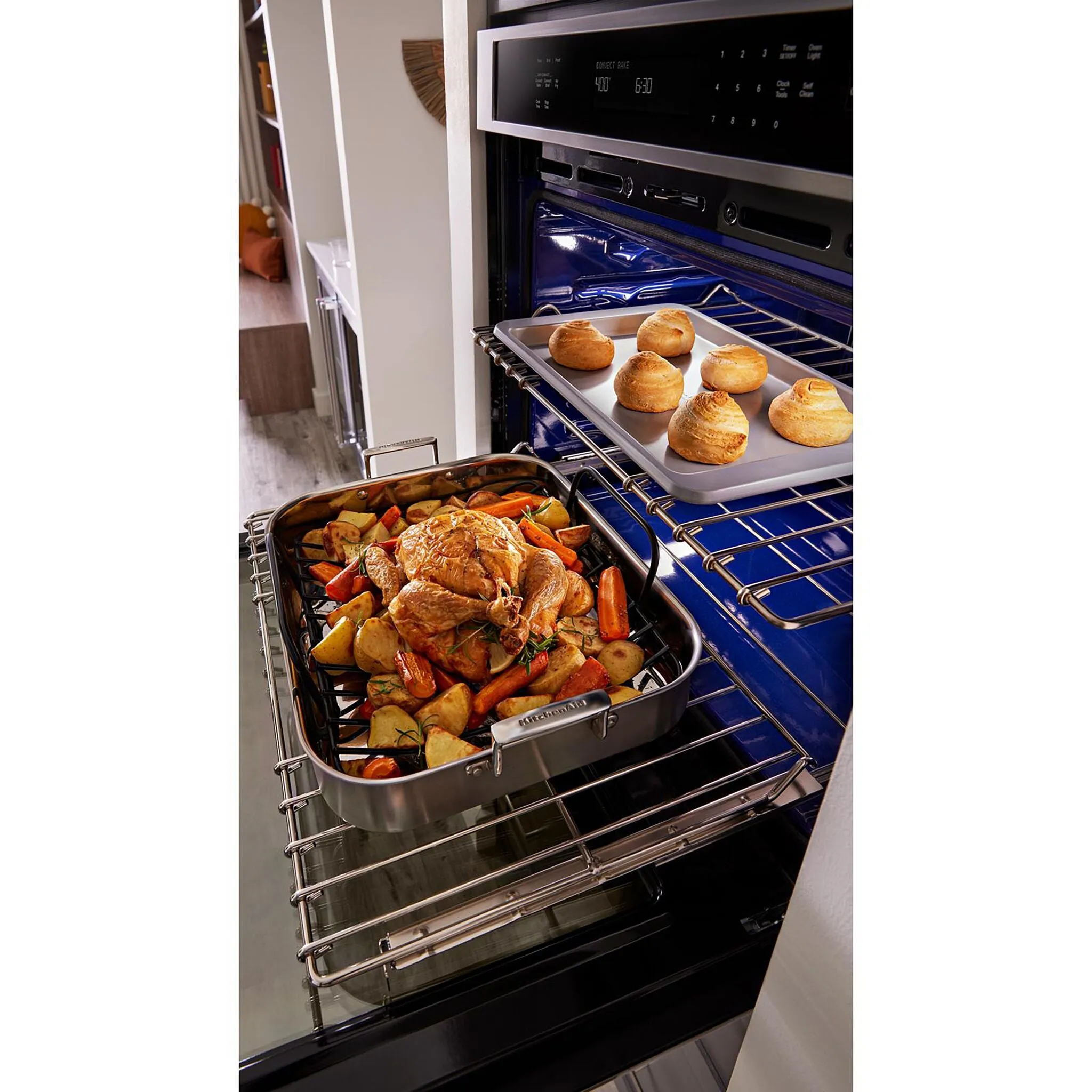 KitchenAid PrintShield Stainless 30" Wall Oven (5.00 Cu Ft) - KOES530PPS