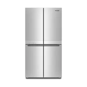 KitchenAid PrintShield™ Stainless Finish 4 Door Refrigerator (19.40 Cu Ft) - KRQC506MPS