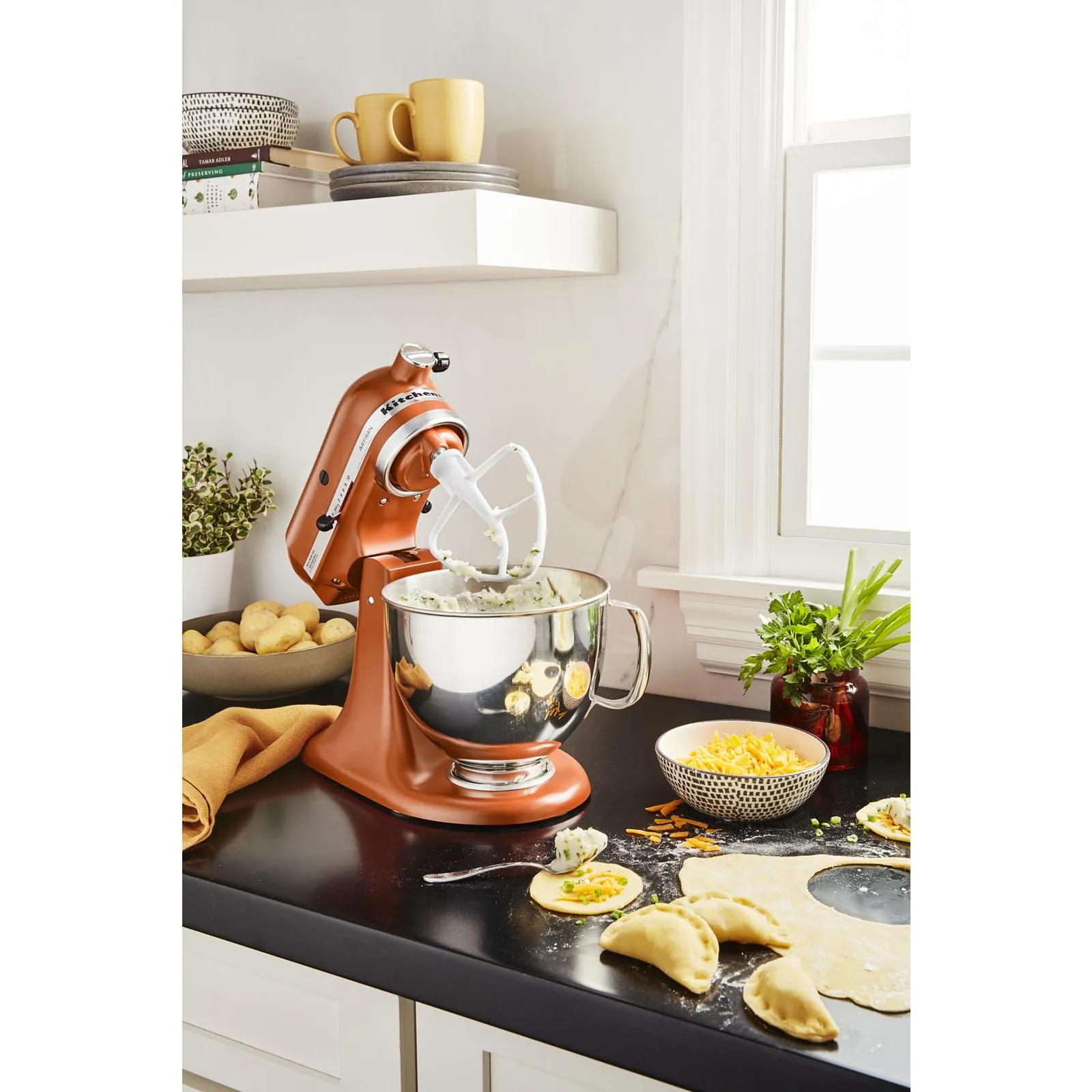 KitchenAid Scorched Orange Artisan® Series 5 Quart Tilt-Head Stand Mixer - KSM150PSSC