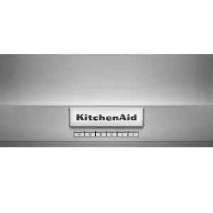 KitchenAid Stainless Steel 48" Commercial-Style 585-1170 CFM Wall-Mount Canopy Range Hood without motor - KVWC908KSS