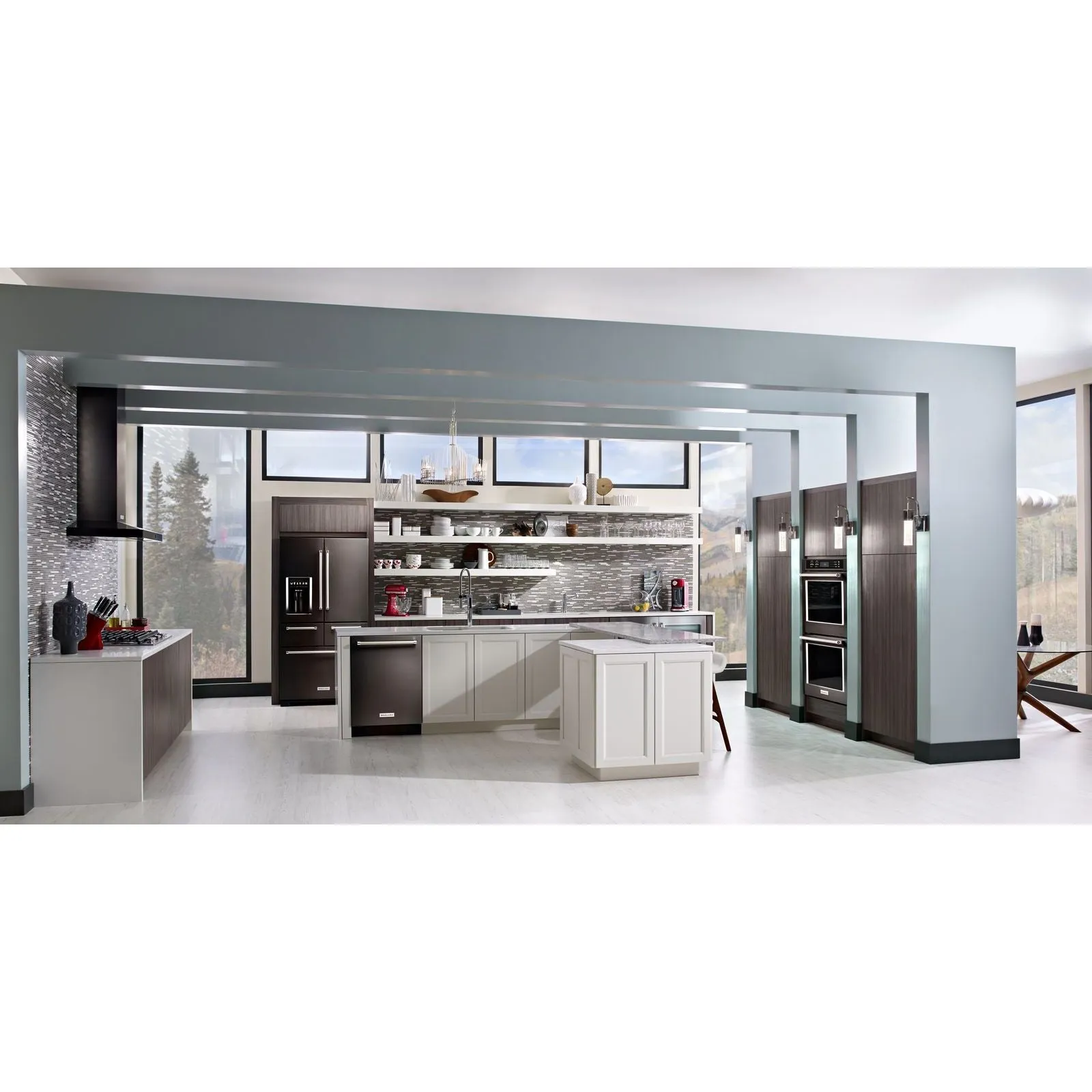 KitchenAid Stainless Steel with PrintShield™ Finish 36" 585 CFM Wall-Mount 3-Speed Canopy Hood - KVWB606HBS