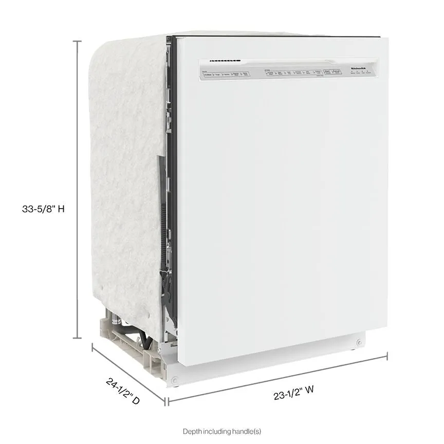 KitchenAid White Dishwasher with ProWash™ (47 dBA) - KDFE104KWH