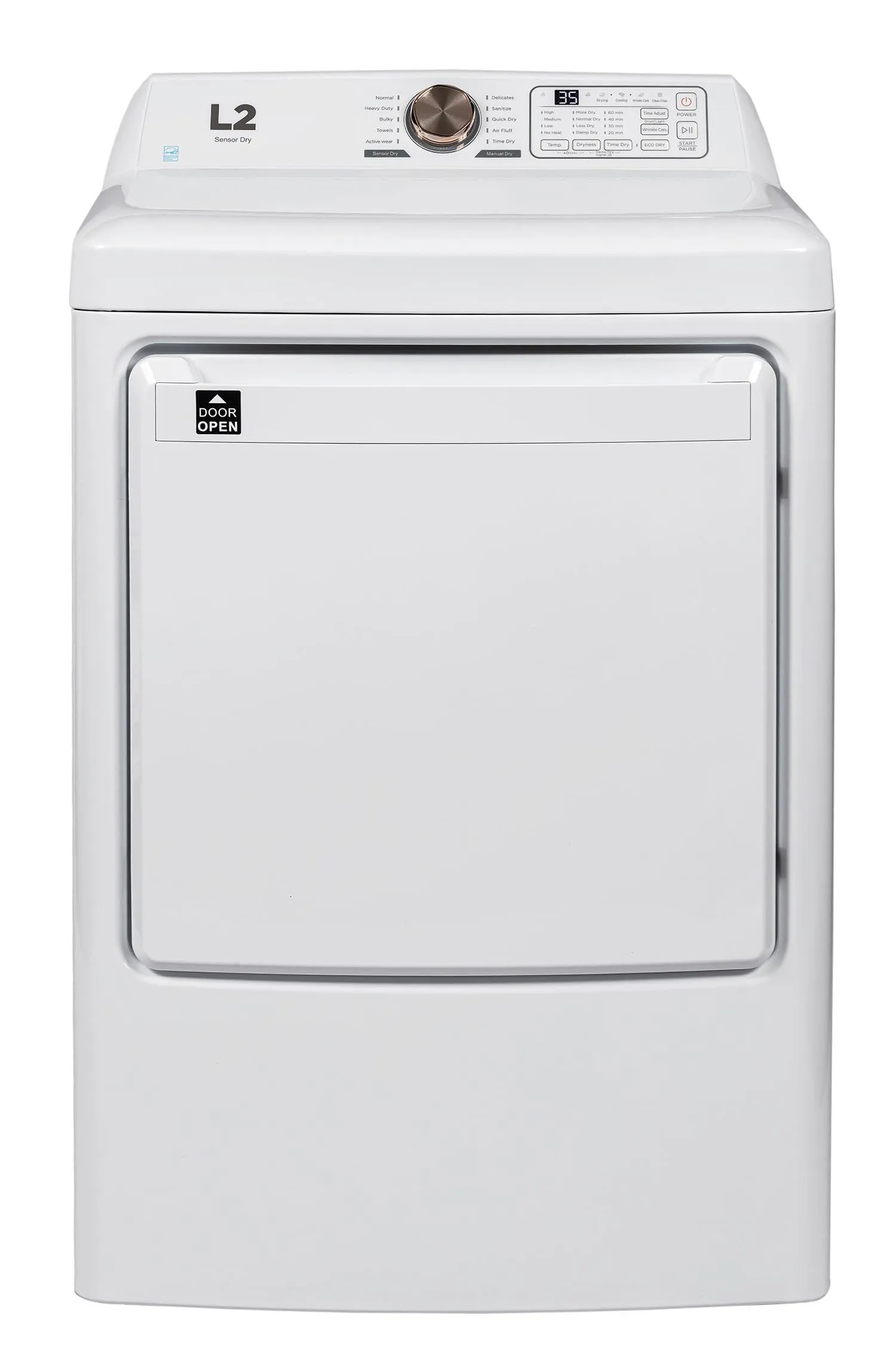 L2 White Electric Dryer (7.5 Cu. Ft) - LE52N1BWWC